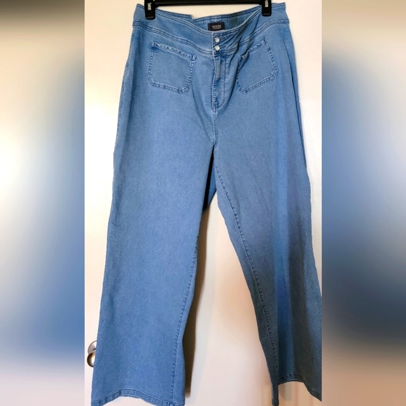 NYDJ Denim - NYDJ Wide leg Jeans, Size:22W, Blue